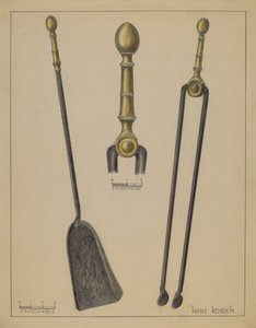 Eldtång och spade av Hans Korsch
