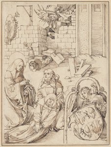 Saint Benedict återupplivar en munk dödad av djävulen