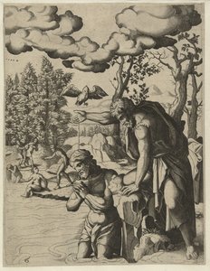 Kristi dop The Life of John the Baptist (serietitel) av Hans Liefrinck (I) (attributed to)