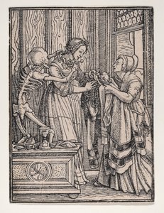 Grevinnan, från Dödsdansen, ca. 1526, utgiven 1538.
