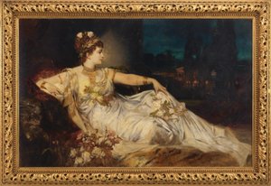 Charlotte Wolter (1834-1897) som "Messalina" i "Arria och Messalina" av Adolf von Wilbrandt av Hans Makart