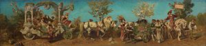 Förslag till festtåget 1879 - Trädgårdsodlingen av Hans Makart