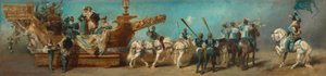 Förslag till festtåget 1879 - Donaus ångfartygsbolag av Hans Makart
