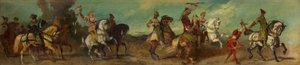 Förslag till festtåget 1879 - Falkjakten av Hans Makart