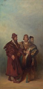 Utkast till festtåget 1879 - Tre maskinbyggare av Hans Makart