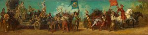 Utkast till festtåget 1879 - Jaktens vagn av Hans Makart