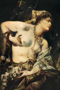 ""La mort de Cleopatre"" (Kleopatras död) Målning av Hans Makart (1840-1884) 1875 Privat samling av Hans Makart