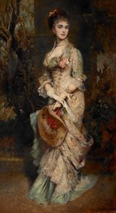 Porträtt av Hanna Klinkosch (1849-1925), från 1890 prinsessa av Liechtenstein genom äktenskap