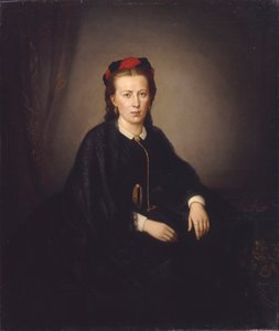 Porträtt av en kvinna av Hans Makart