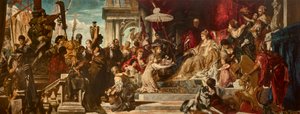 Venedig hedrar Caterina Cornaro av Hans Makart