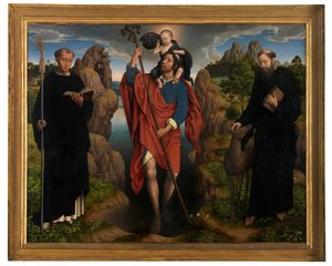 Central panel av Triptyken av Willem Moreel av Hans Memling