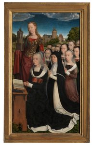 Detalj av Triptyken av Willem Moreel av Hans Memling