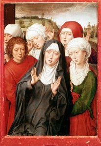 Granadas diptyk: "De fromma kvinnorna och Johannes evangelisten" Målning av Hans Memling (1435/40-1494) 1400-talet Dim 51x36,5 cm Granada, kungliga kapellet av Hans Memling