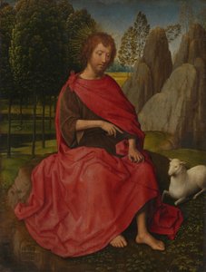 Johannes Döparen
(Baksida: dödskalle) av Hans Memling