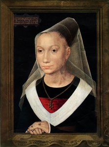 Porträtt av Marie, dotter till Willem Moreel, 1480. av Hans Memling