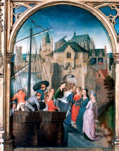 St Ursula Shrine, Ankomst till Köln, 1489 av Hans Memling