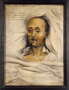 Guillaume IV de Baviere dit le Constant (1493-1550), sur son lit de mort - hertig Vilhelm IV av Bayern på sin dödsbädd av Mielich (Muelich), Hans (1516-1573) av Hans Mielich or Muelich