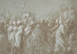 Militär procession, 1500-talet. av Hans Mont