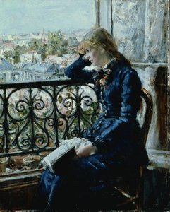 Vid fönstret, 1881 (panel)