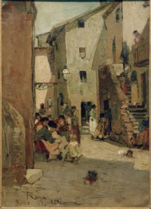 Roman Ghetto III / målning av Hans Peter Feddersen