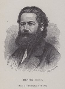 Henrik Ibsen, norsk dramatiker, teaterchef och poet av Hans Peter Hansen