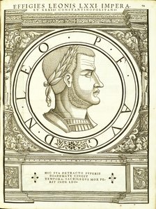 Leo IV, illustration från "De romerska kejsarna i hela öst och väst"