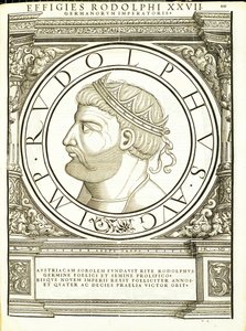 Rodolphus, illustration från "De romerska kejsarna i hela öst och väst" av Hans Rudolf Manuel Deutsch