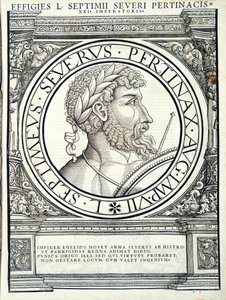 Septimus Severus, illustration från "De romerska kejsarna i hela öst och väst"