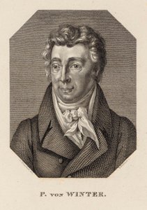 Porträtt av kompositören Peter von Winter 1754-1825 , ca. 1830. av Hans Rudolf Rahn