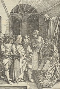 Kristus framför Herodes i en sal, från spegeln av vår Herre Jesu Kristi passion, 1507., 1507.