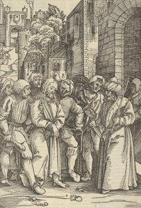 Kristus framför Pilatus framför sitt palats, från spegeln av vår Herre Jesu C..., 1507.