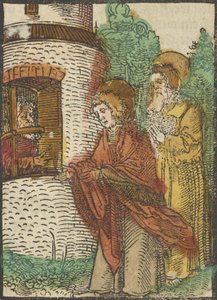 St. John in Prison, från Das Plenarium, 1517. av Hans Schäufelein the Elder