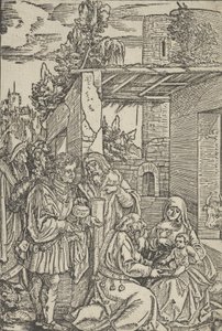 The Adoration of the Magi, från Ewangeli och Epistel, 1512. av Hans Schäufelein the Elder
