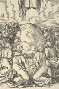 Kristi himmelsfärd, från spegeln av vår Herre Jesu Kristi passion, 1507. av Hans Schäufelein the Elder