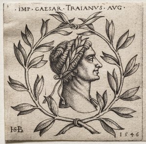 Byst av kejsar Trajanus av Hans Sebald Beham