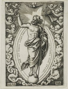 Kristus på jordklotet av Hans Sebald Beham