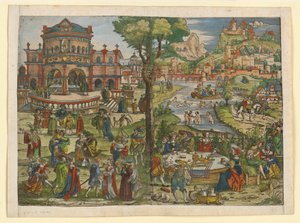 Herodias fest av Hans Sebald Beham