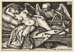 Döden och den sovande kvinnan av Hans Sebald Beham