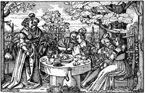 Trädgård i Tyskland av Hans Sebald Beham