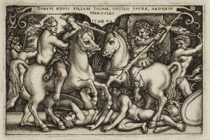 Hercules and Iole, från The Labours of Hercules av Hans Sebald Beham