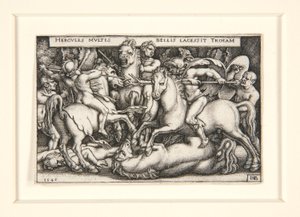 Hercules besegrar trojanerna av Hans Sebald Beham