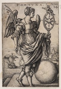 Fortune (Fortuna) av Hans Sebald Beham