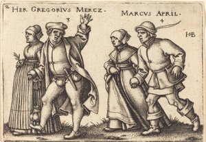 Mars och april av Hans Sebald Beham