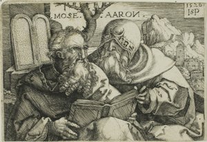 Moses och Aron av Hans Sebald Beham