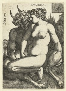 Nessus en Deïnira Nessvs Deianira (titel på objekt) av Hans Sebald Beham