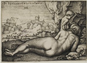 Sankt Johannes Chrysostomus botgöring av Hans Sebald Beham