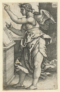 Retorik Retorik (titel på objekt) Seven Liberal Arts (serietitel) av Hans Sebald Beham