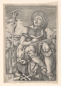 Sankt Antonius Eremit av Hans Sebald Beham