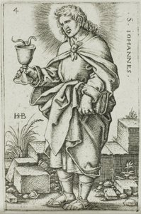 St. John, plåt 4 från De tolv apostlarna av Hans Sebald Beham
