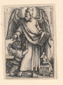 St. Matteus, från De fyra evangelisterna av Hans Sebald Beham